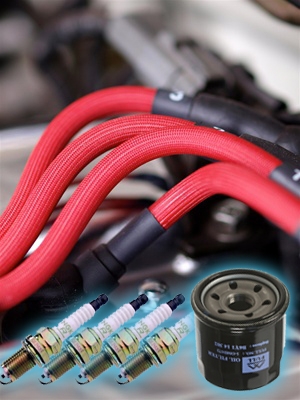 Tune Up Kit NGK Engine Spark Plugs Ignition Spark Plug Wire Set for Mazda Miata 